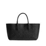 Khaite Small Cabat in Black - Black Totes & Top-Handle Bags - The Lotus Tote Bag - Shop at Coveti