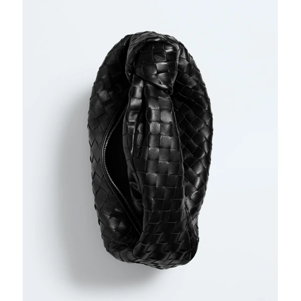 Khaite Small Jodie in Black - Black Shoulder & Crossbody Bags - The Lotus Tote Bag - Shop at Coveti