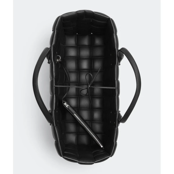 Khaite Tote Bag in Black - Black Totes & Top-Handle Bags - The Lotus Tote Bag - Shop at Coveti