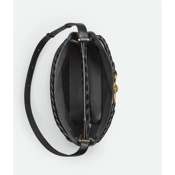 Khaite Women's Andiamo Bucket in Black - Black Bucket Bags - The Lotus Tote Bag - Shop at Coveti