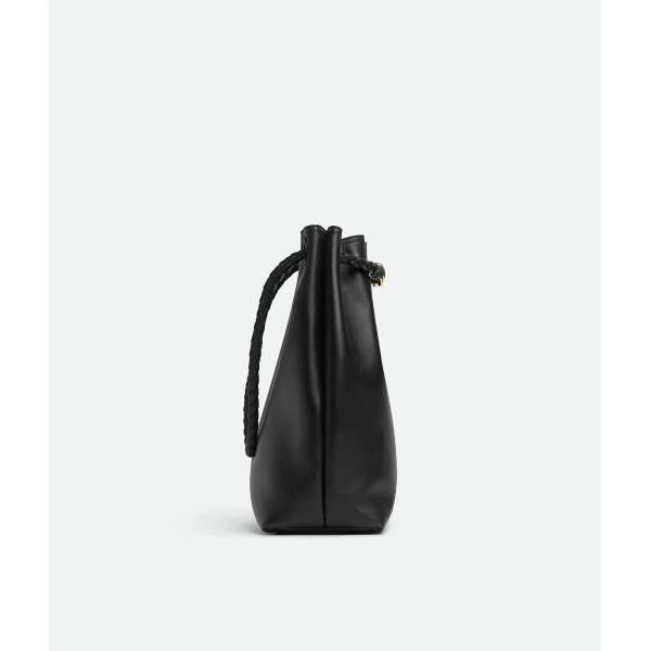 Khaite Women's Andiamo Bucket in Black - Black Bucket Bags - The Lotus Tote Bag - Shop at Coveti