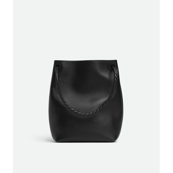 Khaite Women's Andiamo Bucket in Black - Black Bucket Bags - The Lotus Tote Bag - Shop at Coveti