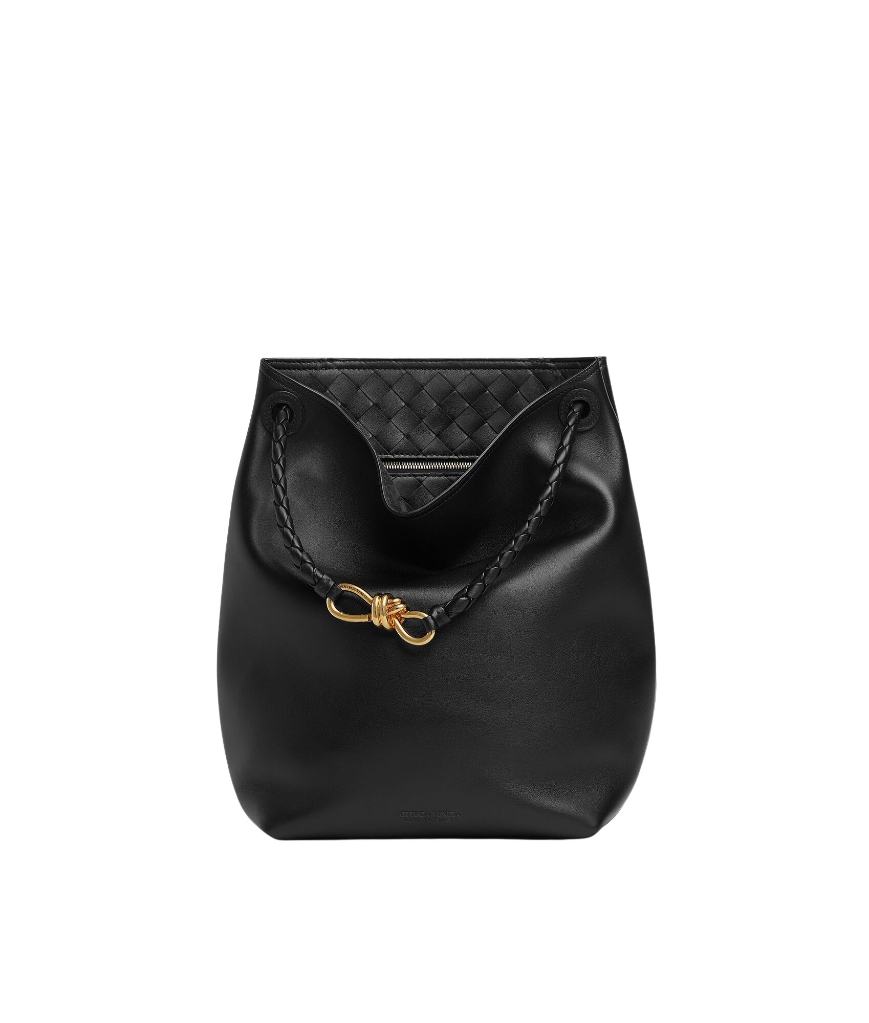 Khaite Women's Andiamo Bucket in Black - Black Bucket Bags - The Lotus Tote Bag - Shop at Coveti
