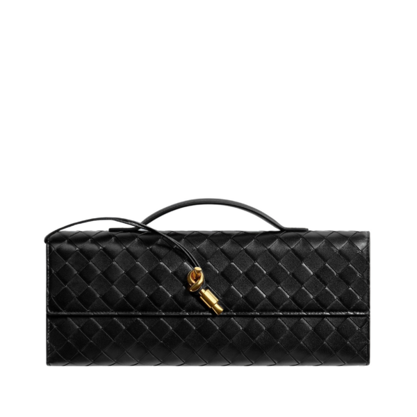 Khaite Women's Andiamo Clutch in Black - Black Clutch Bags - The Lotus Tote Bag - Shop at Coveti