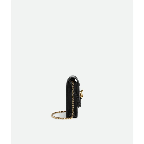 Khaite Women's Andiamo Pouch on Chain in Black - Black Shoulder & Crossbody Bags - The Lotus Tote Bag - Shop at Coveti
