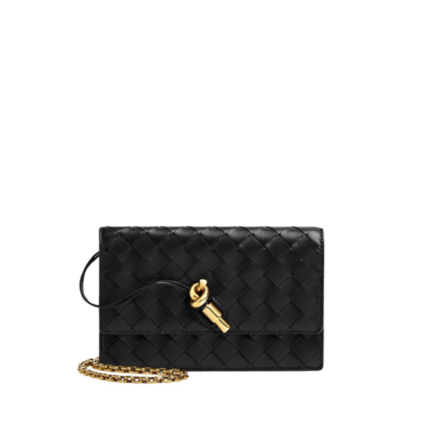 Khaite Women's Andiamo Pouch on Chain in Black - Black Shoulder & Crossbody Bags - The Lotus Tote Bag - Shop at Coveti