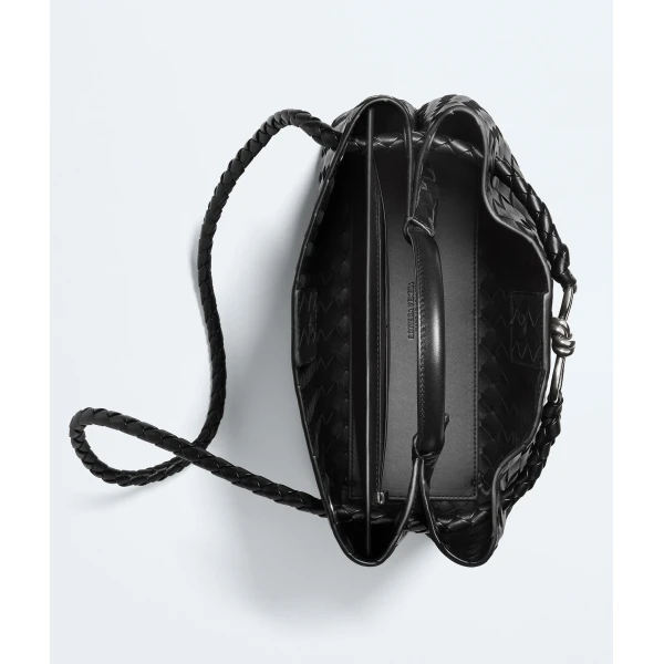 Khaite Women's Andiamo in Black - Black Totes & Top-Handle Bags - The Lotus Tote Bag - Shop at Coveti