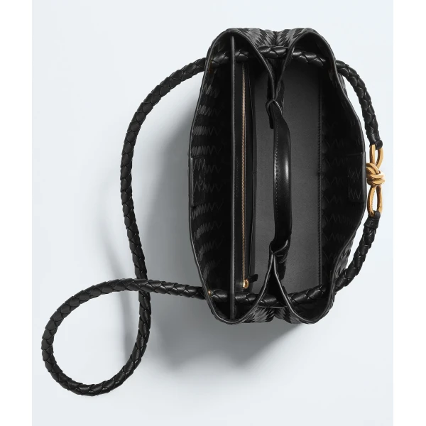 Khaite Women's Andiamo in Black - Black Totes & Top-Handle Bags - The Lotus Tote Bag - Shop at Coveti