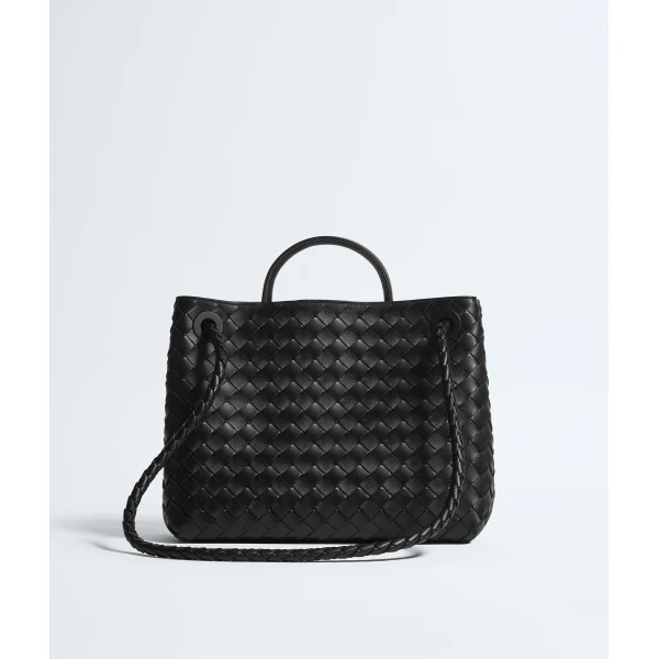 Khaite Women's Andiamo in Black - Black Totes & Top-Handle Bags - The Lotus Tote Bag - Shop at Coveti