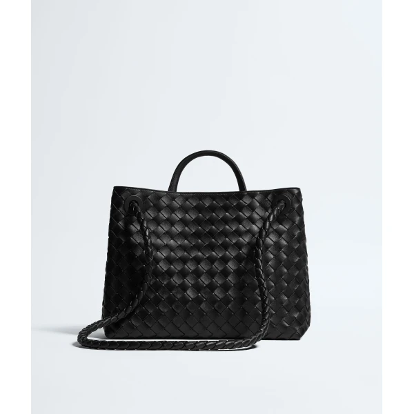 Khaite Women's Andiamo in Black - Black Totes & Top-Handle Bags - The Lotus Tote Bag - Shop at Coveti