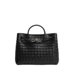 Black-Womens-Andiamo-in-Black-coveti-634648_nobg Khaite Women's Andiamo in Black - Black Totes & Top-Handle Bags - The Lotus Tote Bag - Shop at Coveti