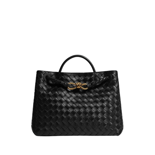 Khaite Women's Andiamo in Black - Black Totes & Top-Handle Bags - The Lotus Tote Bag - Shop at Coveti