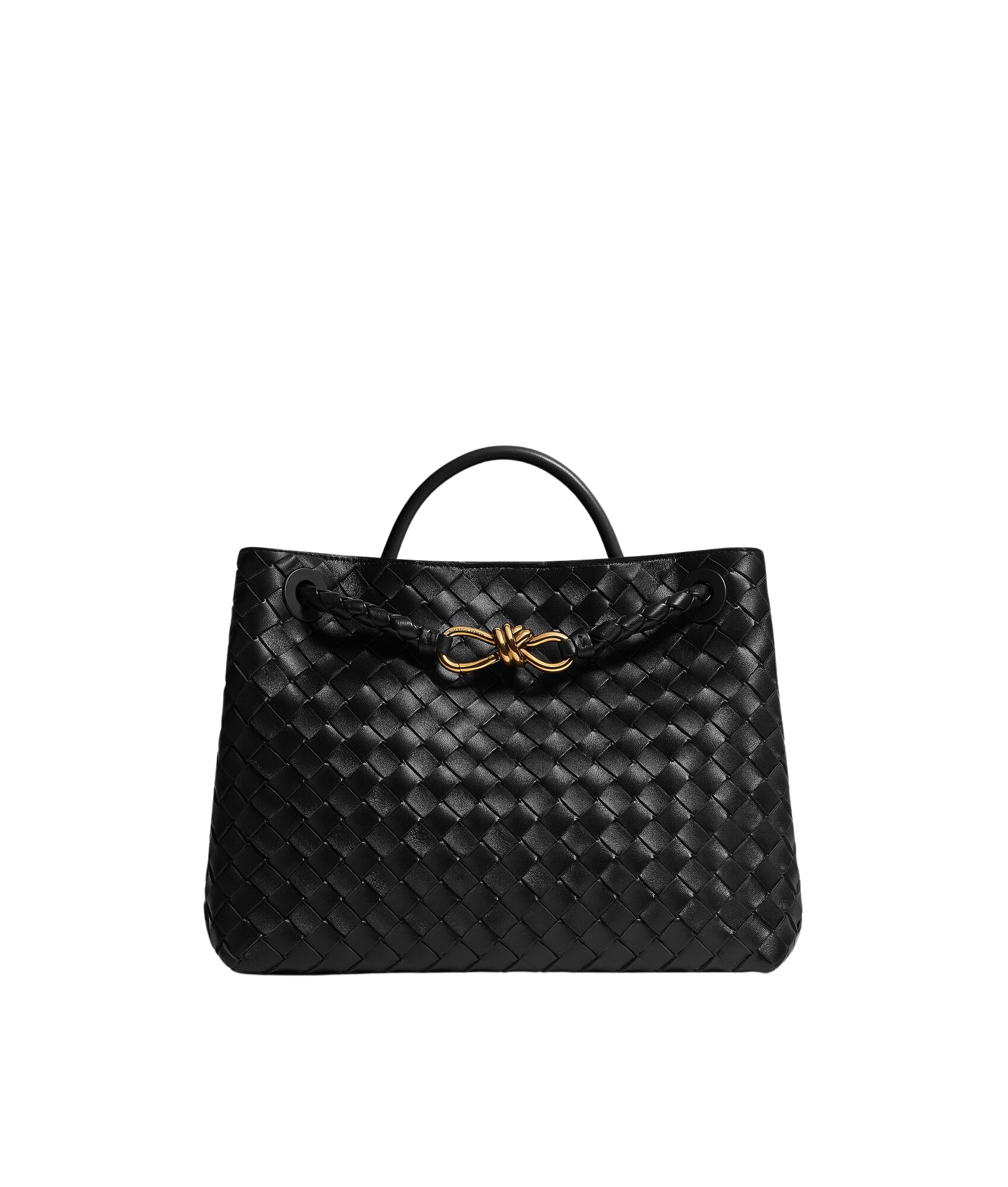 Black-Womens-Andiamo-in-Black-coveti37902_nobg Khaite Women's Andiamo in Black - Black Totes & Top-Handle Bags - The Lotus Tote Bag - Shop at Coveti