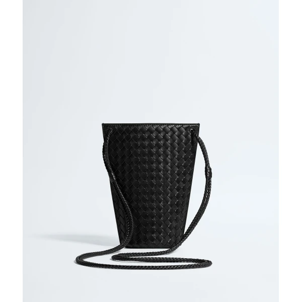 Khaite Women's Bacio Phone Bucket in Black - Black Bucket Bags - The Lotus Tote Bag - Shop at Coveti