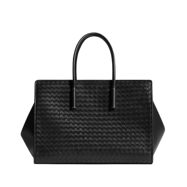 Khaite Women's Barbara Tote in Black - Black Totes & Top-Handle Bags - The Lotus Tote Bag - Shop at Coveti