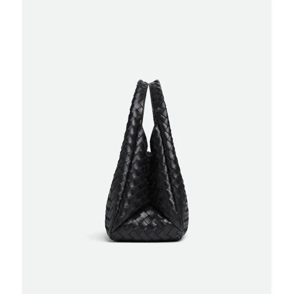 Khaite Women's Campana in Black - Black Shoulder & Crossbody Bags - The Lotus Tote Bag - Shop at Coveti