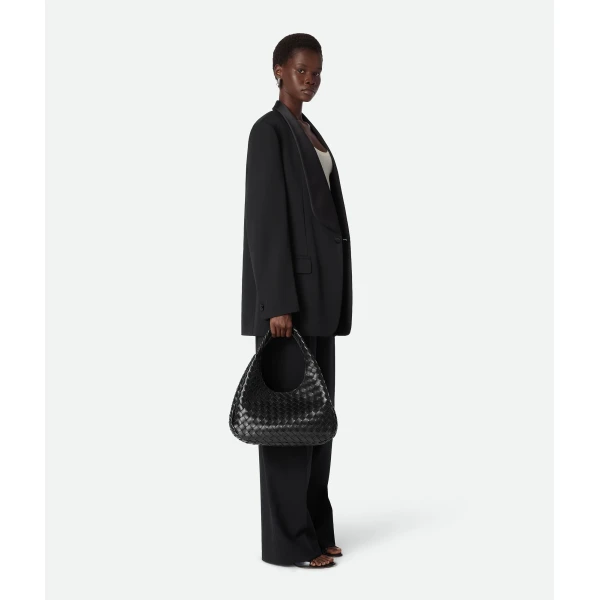 Khaite Women's Campana in Black - Black Shoulder & Crossbody Bags - The Lotus Tote Bag - Shop at Coveti