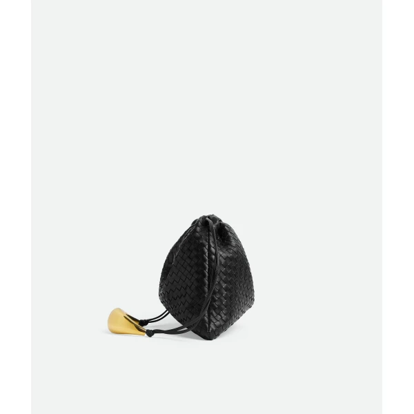 Khaite Women's Dustbag Handle in Black - Black Shoulder & Crossbody Bags - The Lotus Tote Bag - Shop at Coveti