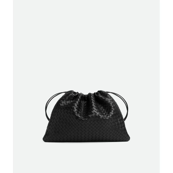 Khaite Women's Dustbag Handle in Black - Black Shoulder & Crossbody Bags - The Lotus Tote Bag - Shop at Coveti