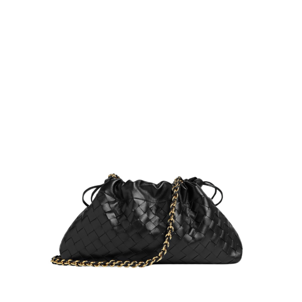 Khaite Women's Dustbag Notte in Black - Black Shoulder & Crossbody Bags - The Lotus Tote Bag - Shop at Coveti
