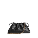 Khaite Women's Dustbag Notte in Black - Black Shoulder & Crossbody Bags - The Lotus Tote Bag - Shop at Coveti