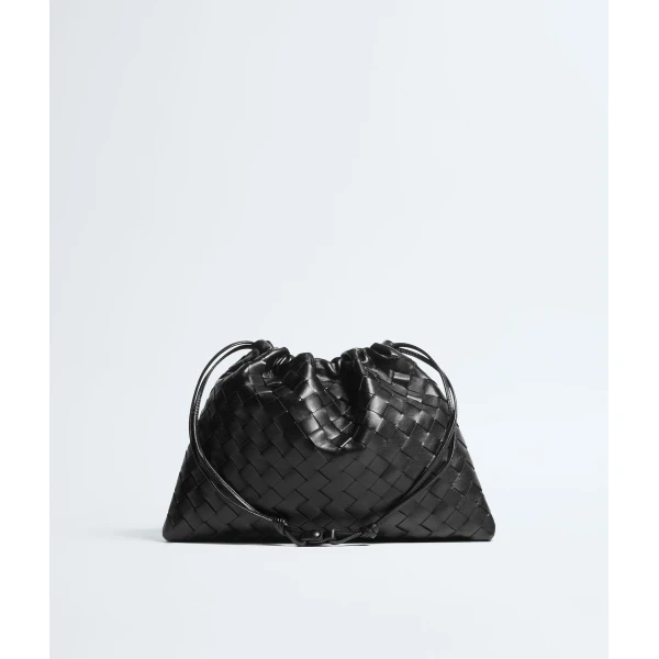Khaite Women's Dustbag in Black - Black Shoulder & Crossbody Bags - The Lotus Tote Bag - Shop at Coveti