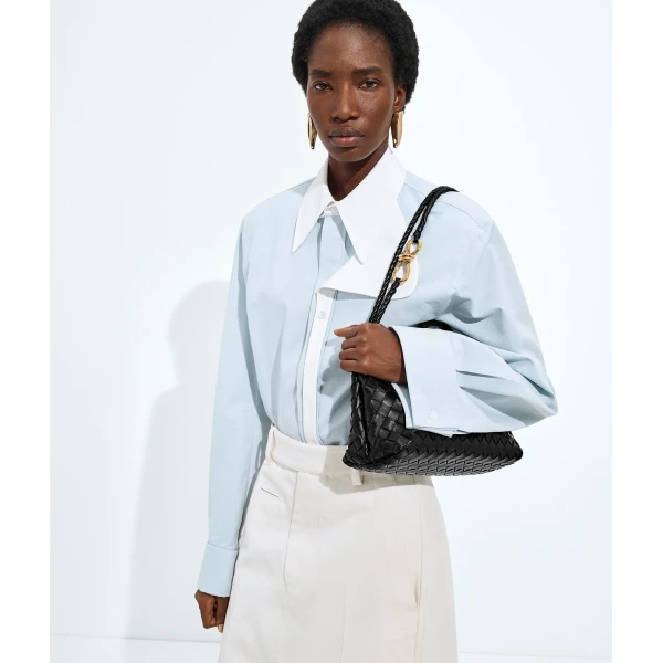 Khaite Women's East-West Andiamo in Black - Black Totes & Top-Handle Bags - The Lotus Tote Bag - Shop at Coveti