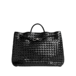 Black-Womens-Large-Andiamo-in-Black-coveti-682020_nobg Khaite Women's Large Andiamo in Black - Black Totes & Top-Handle Bags - The Lotus Tote Bag - Shop at Coveti