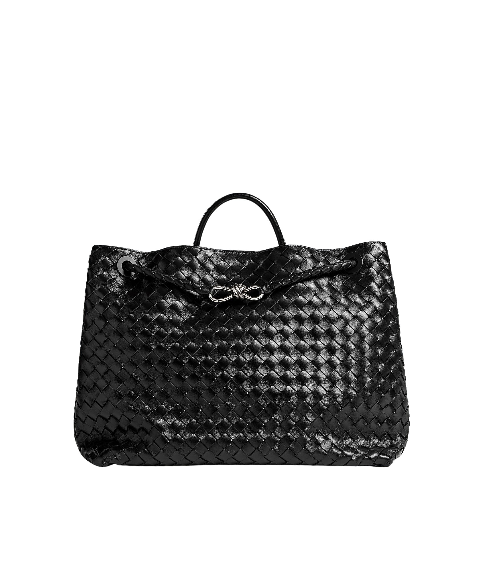 Black-Womens-Large-Andiamo-in-Black-coveti-682020_nobg Khaite Women's Large Andiamo in Black - Black Totes & Top-Handle Bags - The Lotus Tote Bag - Shop at Coveti