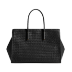 Khaite Women's Large Barbara Tote in Black - Black Totes & Top-Handle Bags - The Lotus Tote Bag - Shop at Coveti