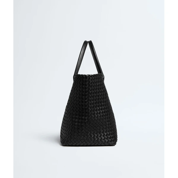 Khaite Women's Large Cabat in Black - Black Totes & Top-Handle Bags - The Lotus Tote Bag - Shop at Coveti