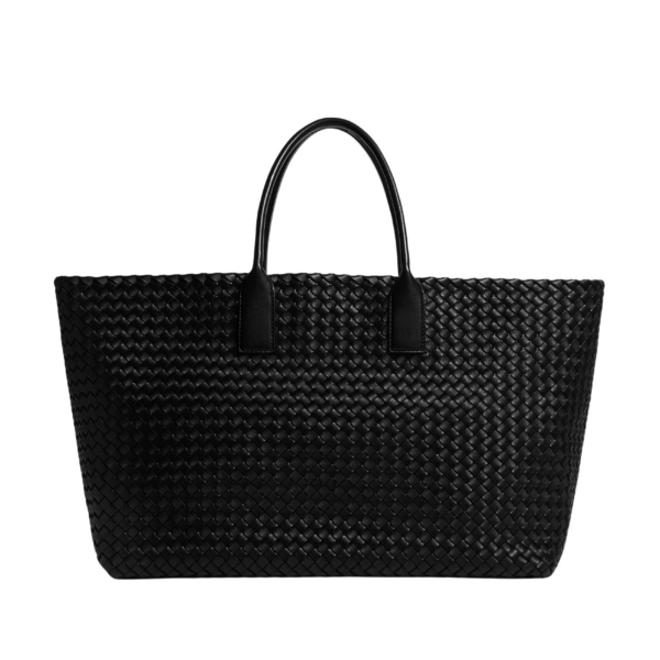 Khaite Women's Large Cabat in Black - Black Totes & Top-Handle Bags - The Lotus Tote Bag - Shop at Coveti