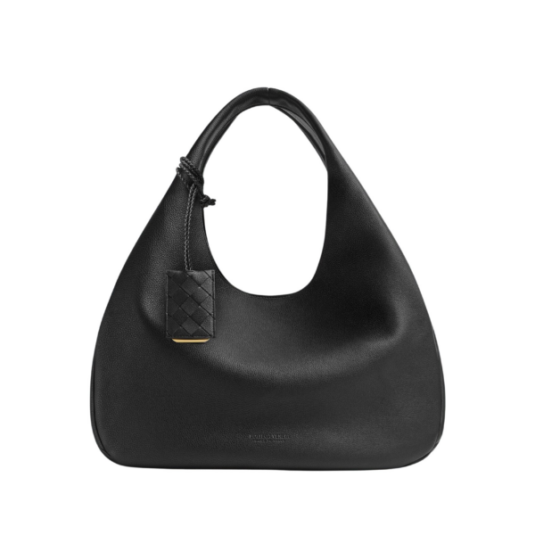 Khaite Women's Large Campana in Black - Black Shoulder & Crossbody Bags - The Lotus Tote Bag - Shop at Coveti