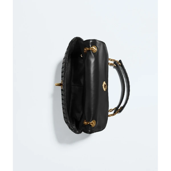 Khaite Women's Madison in Black - Black Shoulder & Crossbody Bags - The Lotus Tote Bag - Shop at Coveti