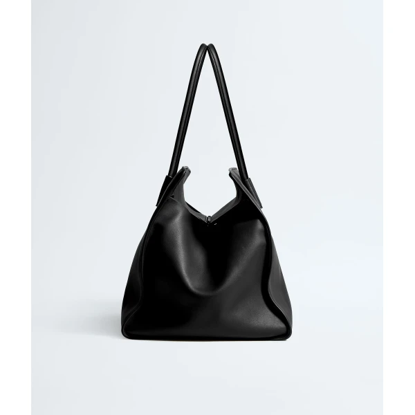 Khaite Women's Maxi Barbara Tote in Black - Black Totes & Top-Handle Bags - The Lotus Tote Bag - Shop at Coveti