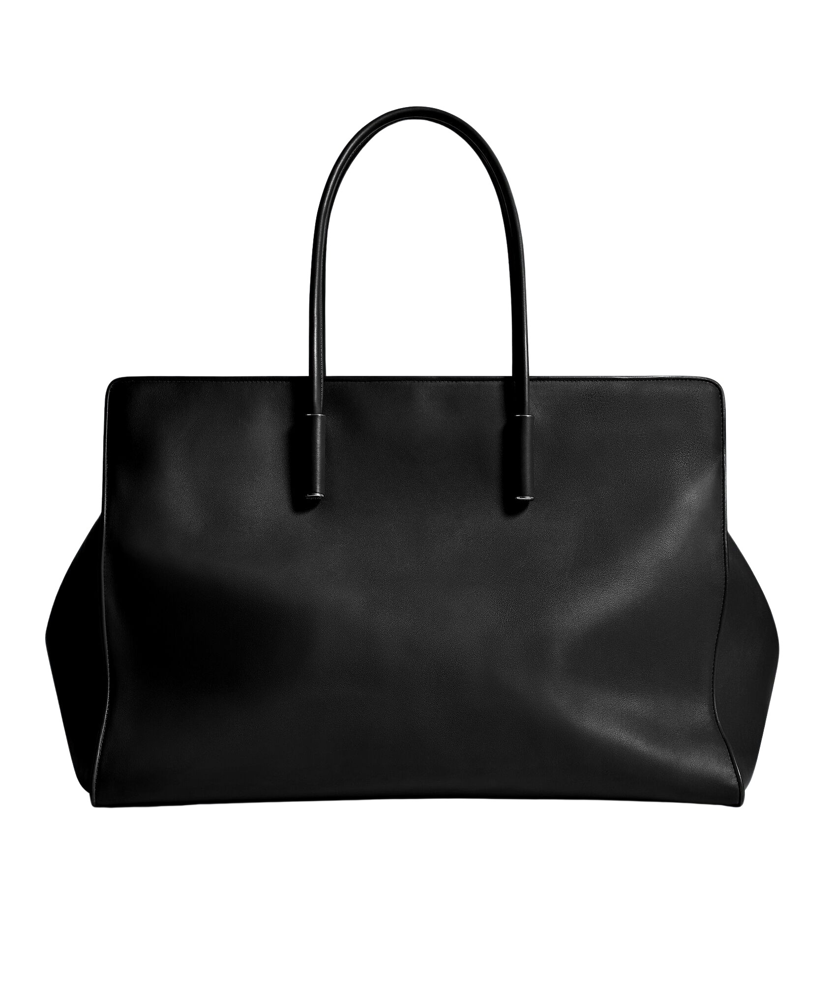 Black-Womens-Maxi-Barbara-Tote-in-Black-coveti66331_nobg Khaite Women's Maxi Barbara Tote in Black - Black Totes & Top-Handle Bags - The Lotus Tote Bag - Shop at Coveti