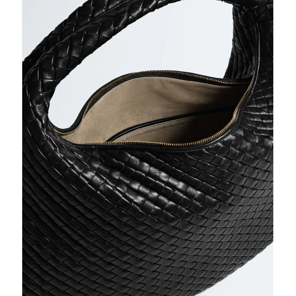 Khaite Women's Maxi Veneta in Black - Black Shoulder & Crossbody Bags - The Lotus Tote Bag - Shop at Coveti