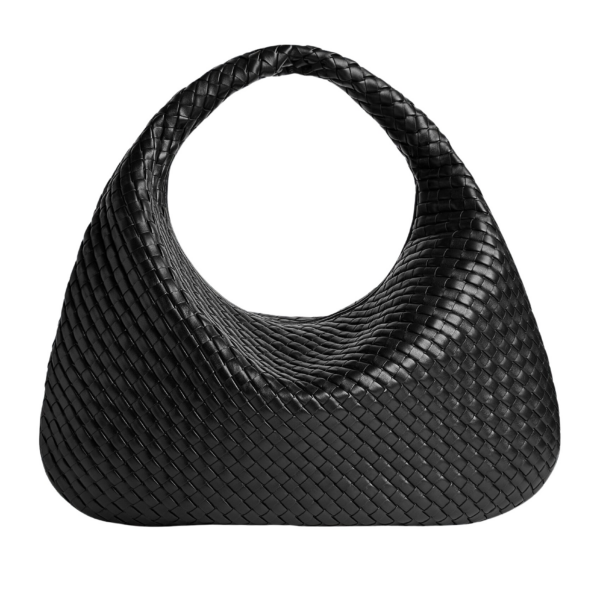 Khaite Women's Maxi Veneta in Black - Black Shoulder & Crossbody Bags - The Lotus Tote Bag - Shop at Coveti