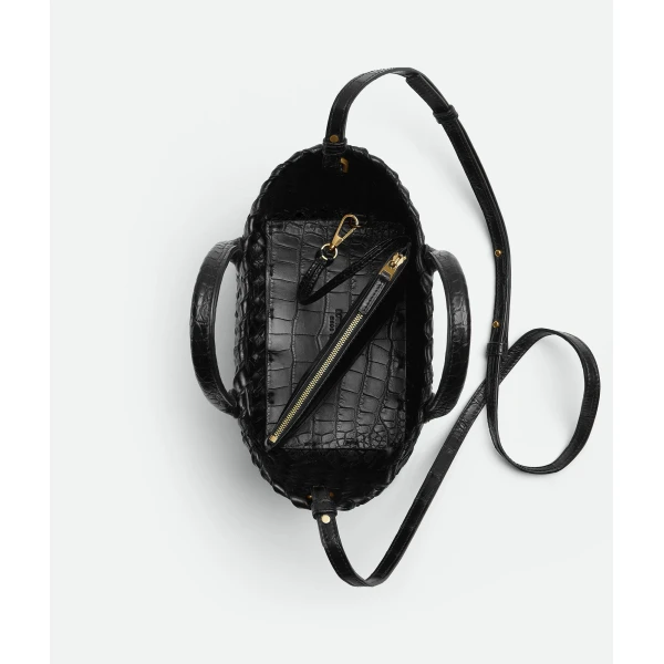Khaite Women's Mini Cabat in Black - Black Mini Bags - The Lotus Tote Bag - Shop at Coveti