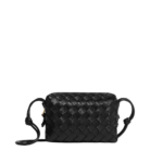 Khaite Women's Mini Loop Camera Bag in Black - Black Mini Bags - The Lotus Tote Bag - Shop at Coveti