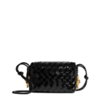 Khaite Women's Mini Loop Metal Knots in Black - Black Mini Bags - The Lotus Tote Bag - Shop at Coveti