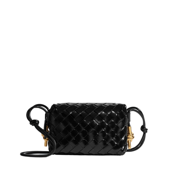 Khaite Women's Mini Loop Metal Knots in Black - Black Mini Bags - The Lotus Tote Bag - Shop at Coveti