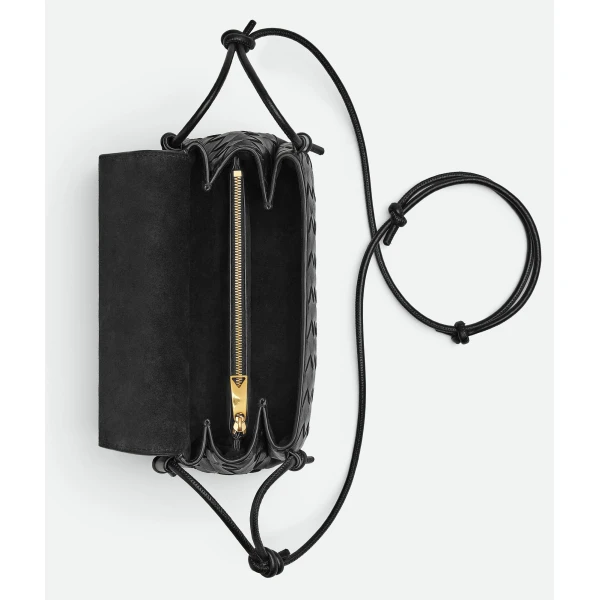 Khaite Women's Notturno in Black - Black Shoulder & Crossbody Bags - The Lotus Tote Bag - Shop at Coveti
