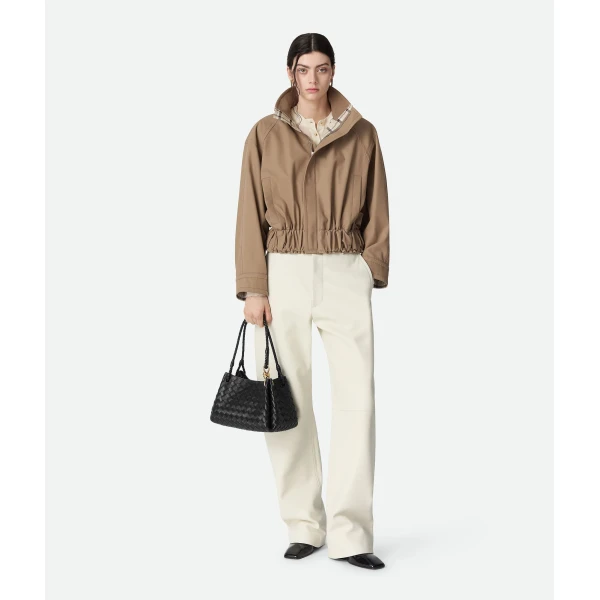 Khaite Women's Parachute in Black - Black Shoulder & Crossbody Bags - The Lotus Tote Bag - Shop at Coveti
