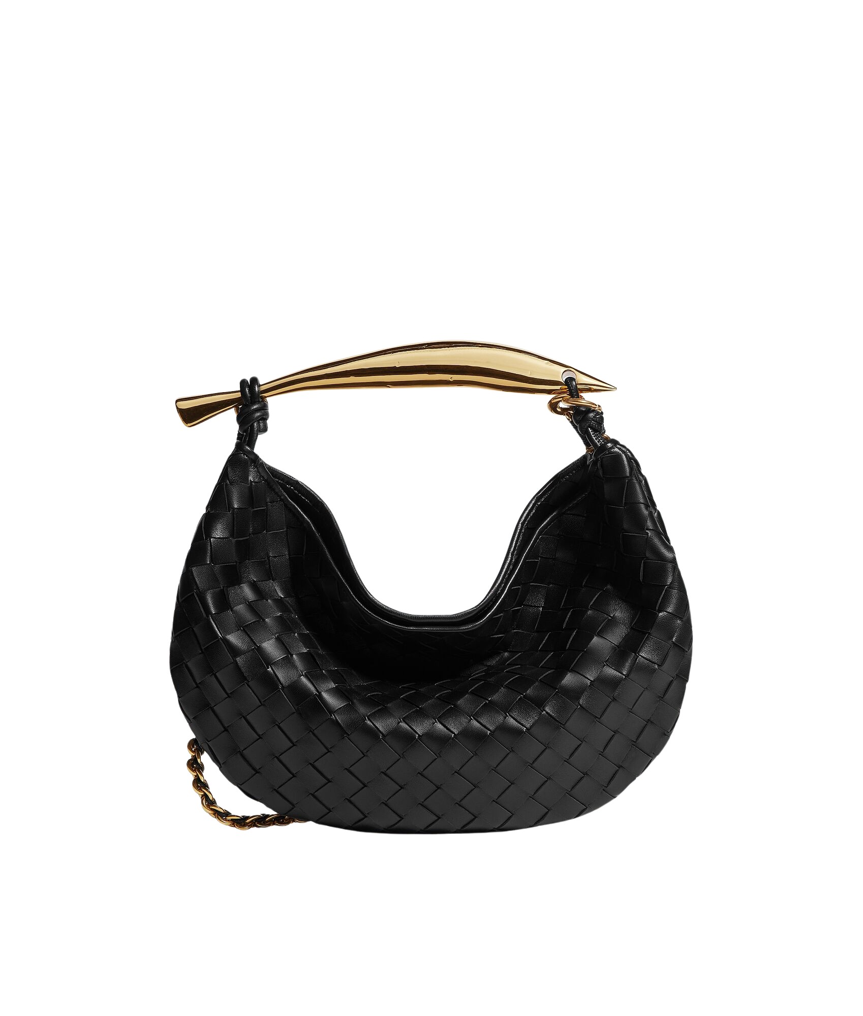 Black-Womens-Sardine-Chain-in-Black-coveti80645_nobg Khaite Women's Sardine Chain in Black - Black Shoulder & Crossbody Bags - The Lotus Tote Bag - Shop at Coveti