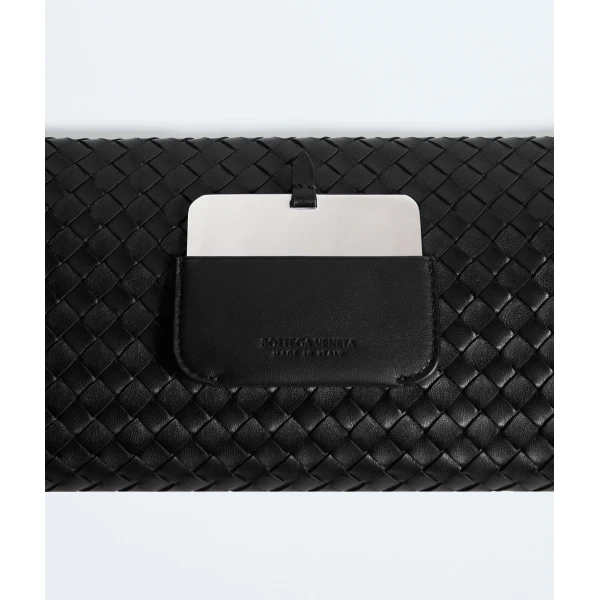 Khaite Women's Serata Clutch in Black - Black Clutch Bags - The Lotus Tote Bag - Shop at Coveti