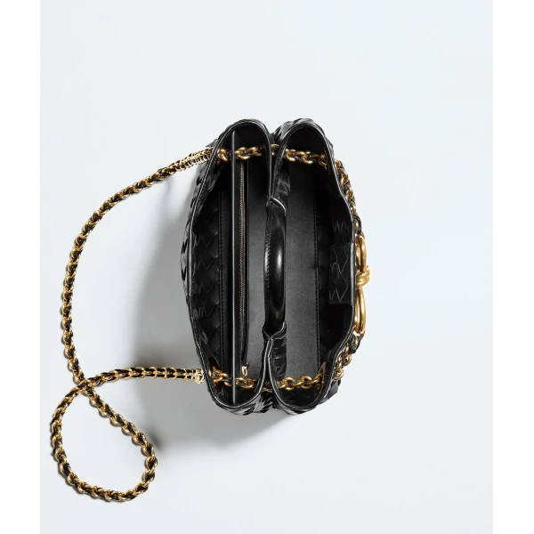 Khaite Women's Small Andiamo Chain in Black - Black Shoulder & Crossbody Bags - The Lotus Tote Bag - Shop at Coveti
