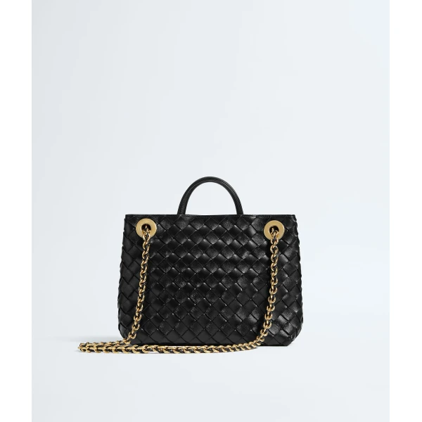 Khaite Women's Small Andiamo Chain in Black - Black Shoulder & Crossbody Bags - The Lotus Tote Bag - Shop at Coveti