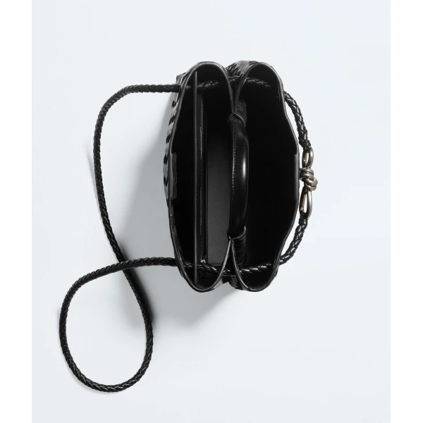 Khaite Women's Small Andiamo in Black - Black Totes & Top-Handle Bags - The Lotus Tote Bag - Shop at Coveti