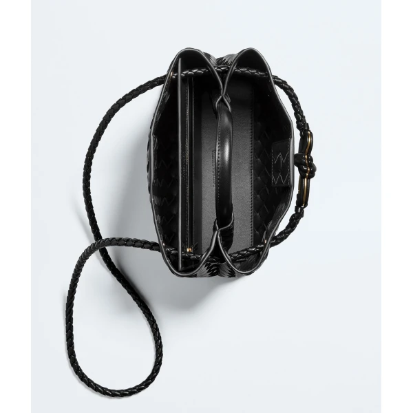 Khaite Women's Small Andiamo in Black - Black Totes & Top-Handle Bags - The Lotus Tote Bag - Shop at Coveti
